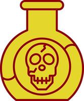 Poison Line Two Color Icon vector