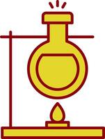 Bunsen Burner Line Two Color Icon vector