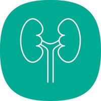 Urology Line Curve Icon vector