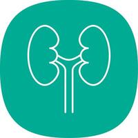 Urology Line Curve Icon vector