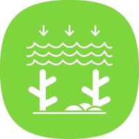 Ocean Acidity Line Two Color Icon vector