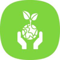 Sustainable Development Line Two Color Icon vector