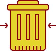 Waste Reduction Line Two Color Icon vector