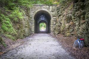 biking on Katy Trail photo