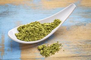 matcha green tea powder photo