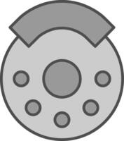 Break Fillay Icon vector