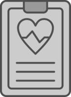 Daily Health App Fillay Icon vector