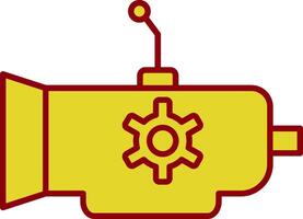 Gearbox Line Two Color Icon vector