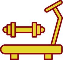 Gym Line Two Color Icon vector