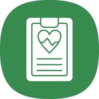 Daily Health App Line Two Color Icon vector