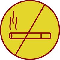 No Smoking Line Two Color Icon vector