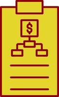 Planing Line Two Color Icon vector