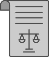 Legal Document Fillay Icon vector