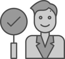 Recruitment Fillay Icon vector