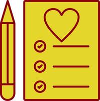 Procedure Line Two Color Icon vector