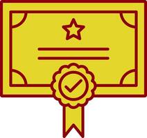 Qualify Line Two Color Icon vector