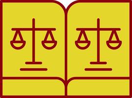 Rules Line Two Color Icon vector