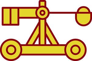 Catapult Line Two Color Icon vector