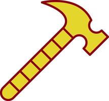 Hammer Line Two Color Icon vector