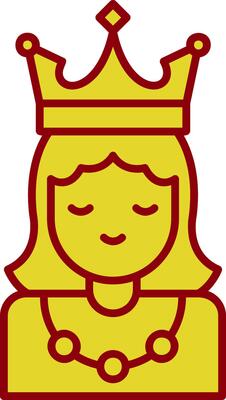 Princess Line Two Color Icon