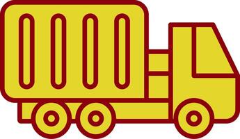 Container Line Two Color Icon vector