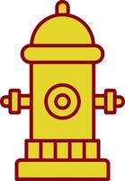 Fire Hydrant Line Two Color Icon vector