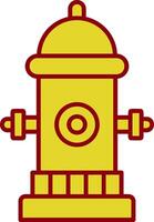 Fire Hydrant Line Two Color Icon vector