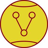 Share Option Line Two Color Icon vector