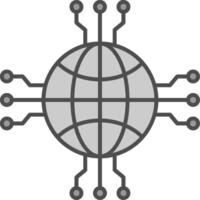 Network Fillay Icon vector