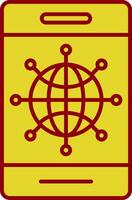 Internet Line Two Color Icon vector