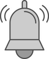 campana relleno icono vector