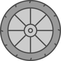 Wheel Fillay Icon vector