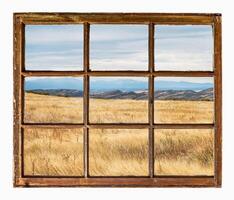 prairie at Colorado foothills abstract photo