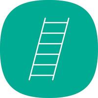 Ladder Line Curve Icon vector