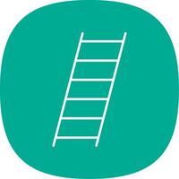 Ladder Line Curve Icon vector