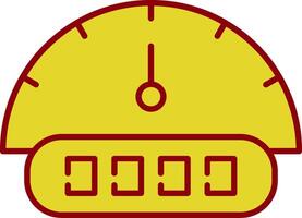 Tachometer Line Two Color Icon vector