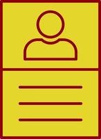 User Line Two Color Icon vector