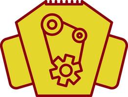 Engine Line Two Color Icon vector