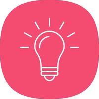 Idea Line Curve Icon vector