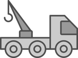 Tow Truck Fillay Icon vector