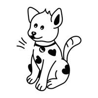 Trendy Pooch Concepts vector