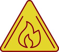 Hazards Line Two Color Icon vector