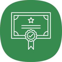 Qualify Line Curve Icon vector