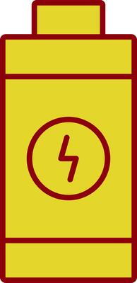 Battery Line Two Color Icon