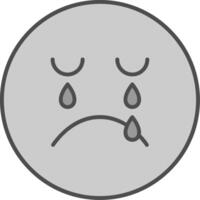 Crying Fillay Icon vector