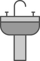 lavabo relleno icono vector