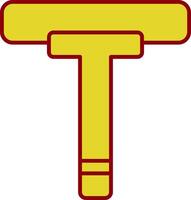 Squeegee Line Two Color Icon vector