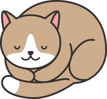 cute cat cartoon vector