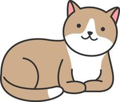 dibujos animados lindo gato vector