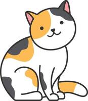 cute cat cartoon vector